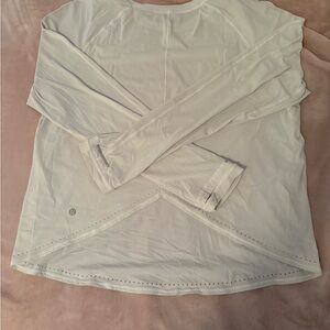 Lululemon Athletica White Long Sleeve Top
